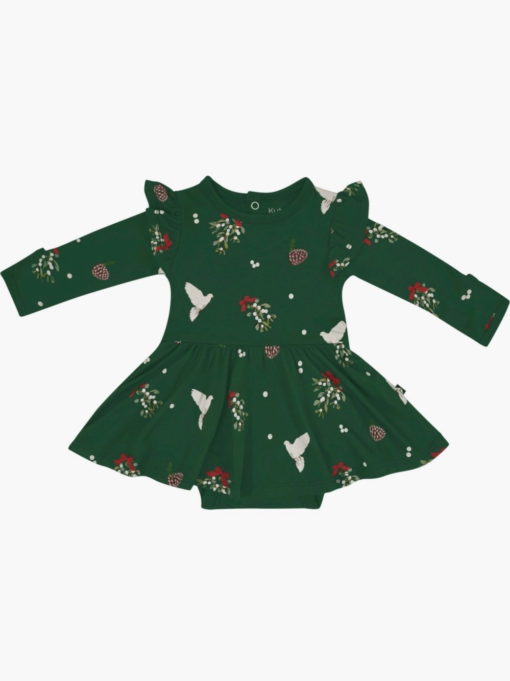 Kyte BABY Mistletoe Print Bodysuit Blanket Matching Set NEW WITH TAGS